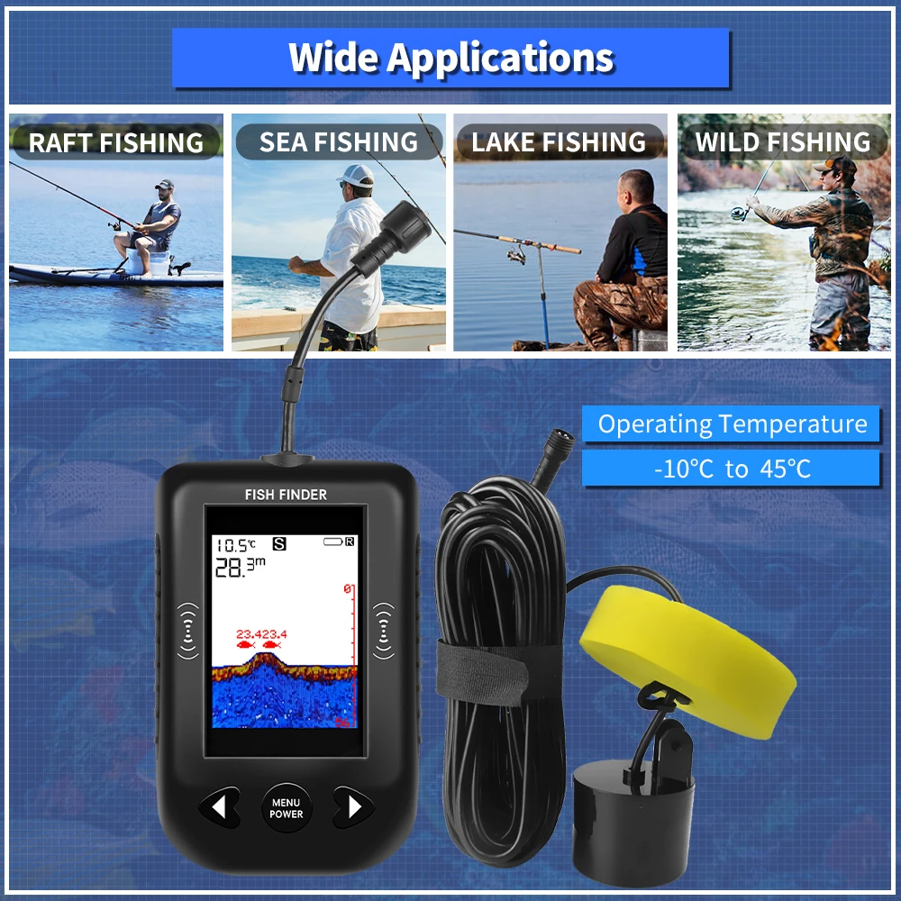 Erchang XF03 Fish Finders 45 D - Fishing Depth Finder 评论和价格