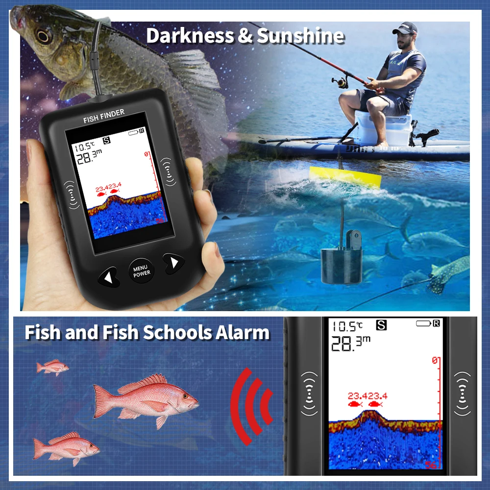 Erchang XF03 Fish Finders 45 D - Fishing Depth Finder 评论和价格