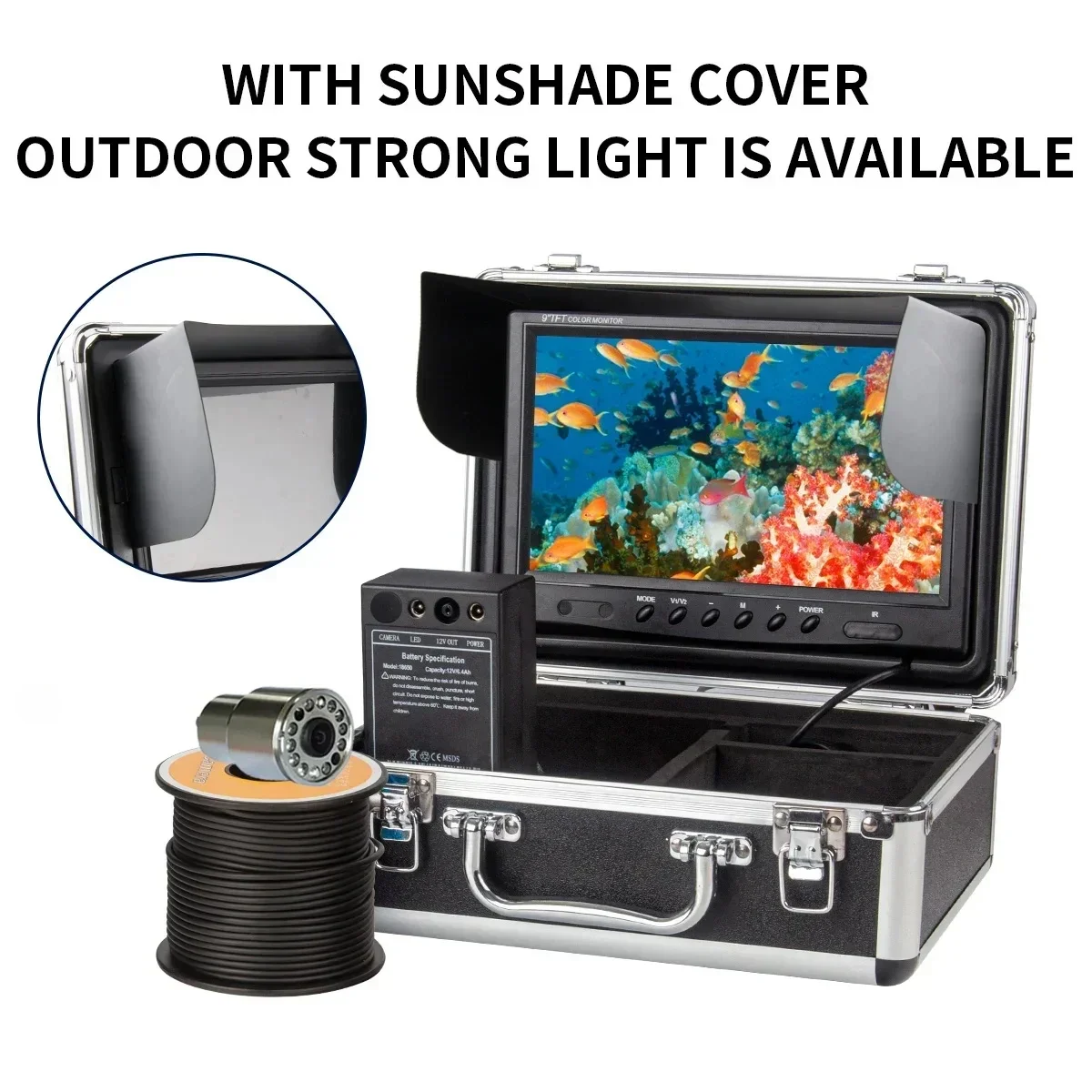 WF13 7inch LCD Screen 1000TVL  - Fish Finder Case 评论和价格