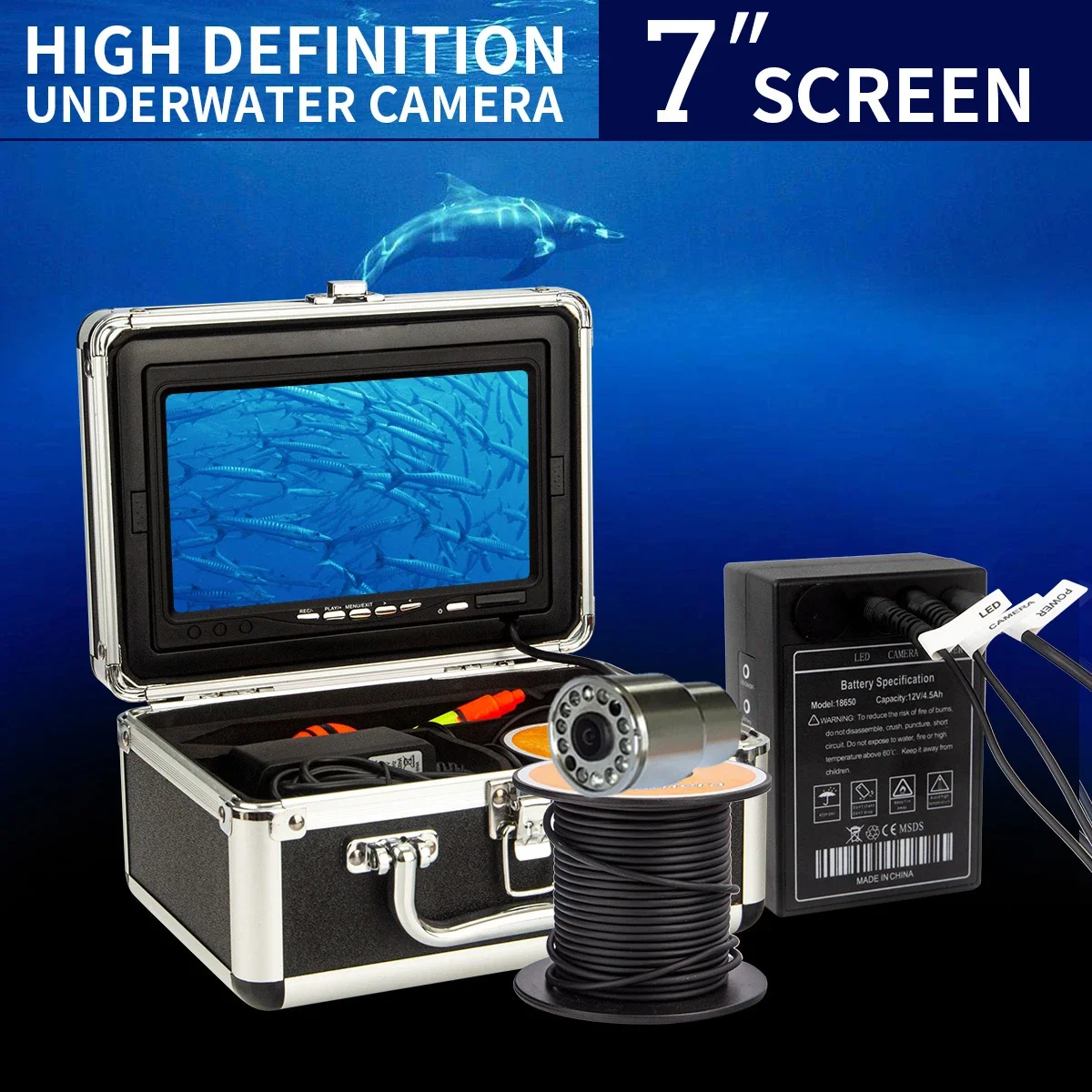 WF13 7inch LCD Screen 1000TVL  - Fish Finder Case 评论和价格