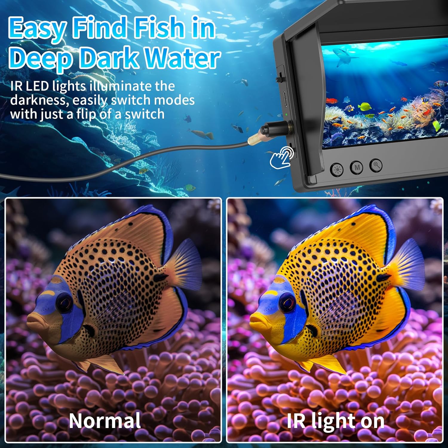Portable Fish Depth Finder Wat - Fishing Depth Finder 评论和价格