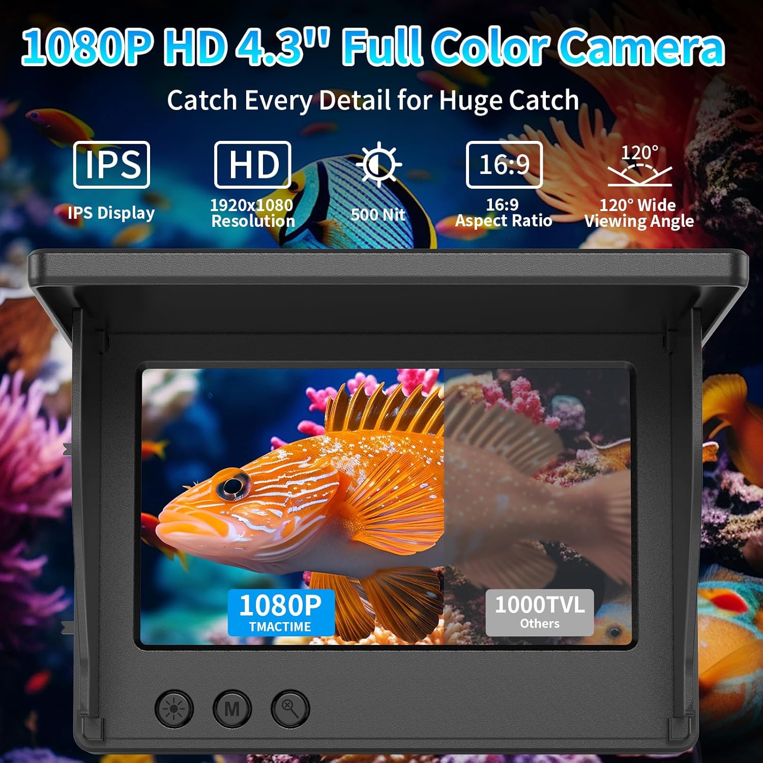 Portable Fish Depth Finder Wat - Fishing Depth Finder 评论和价格
