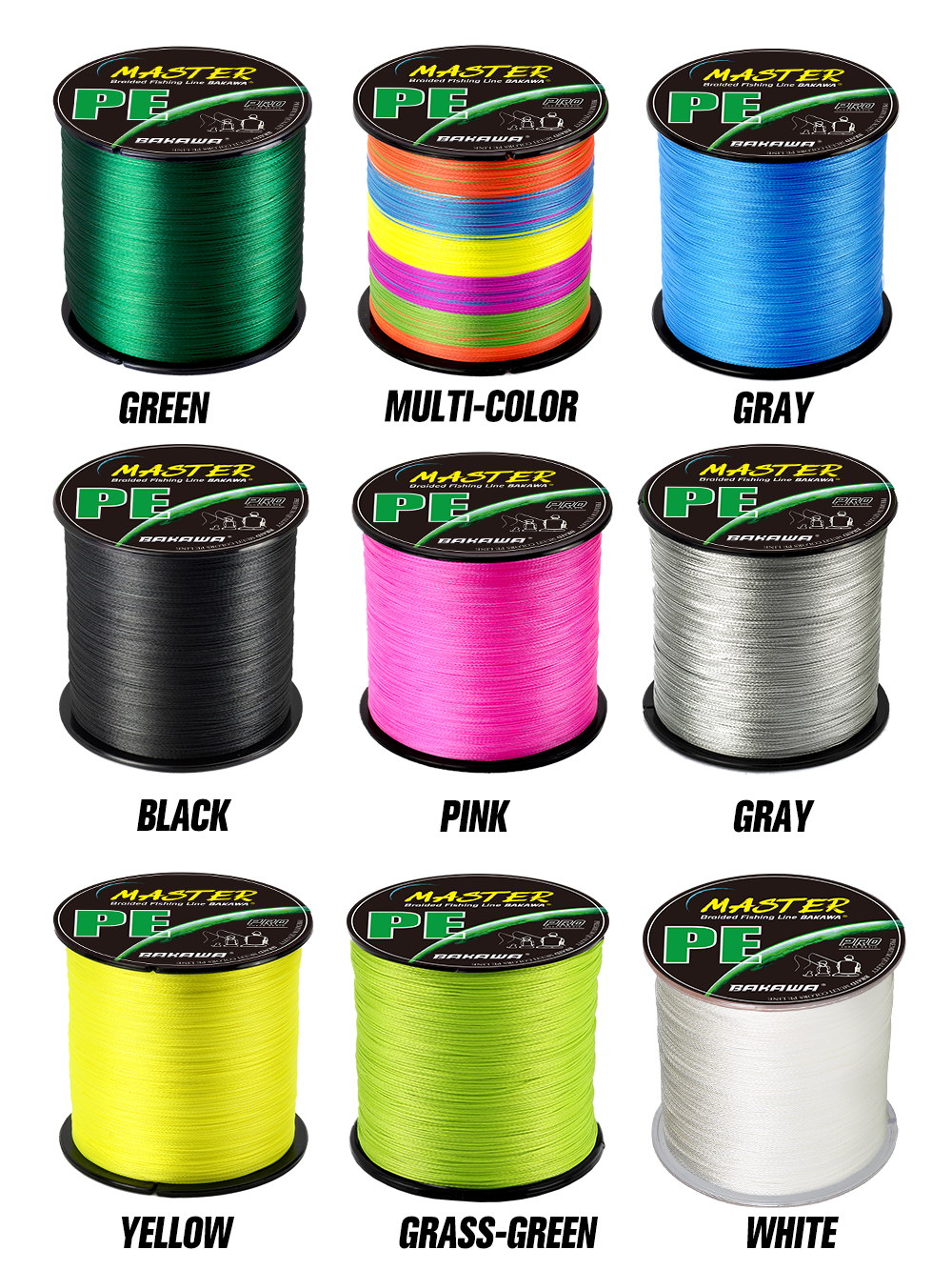 BAKAWA 4 Strands Braided PE Fi - Fish Finder Cable 评论和价格